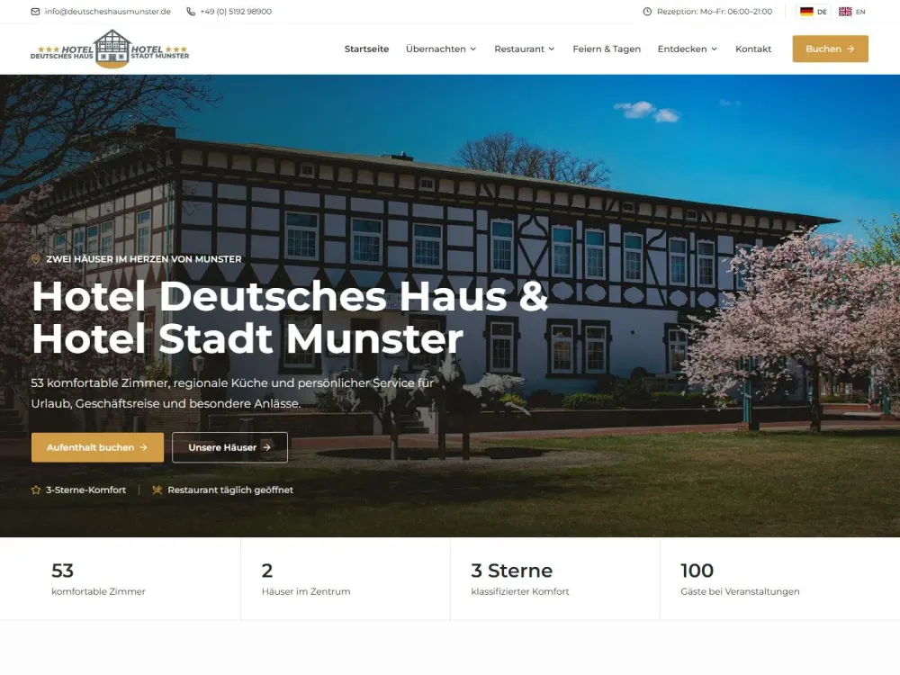 Deutsches Haus Munster — Hotel & Restaurant