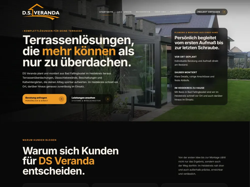 D.S. Veranda — Terrassen & Überdachungen