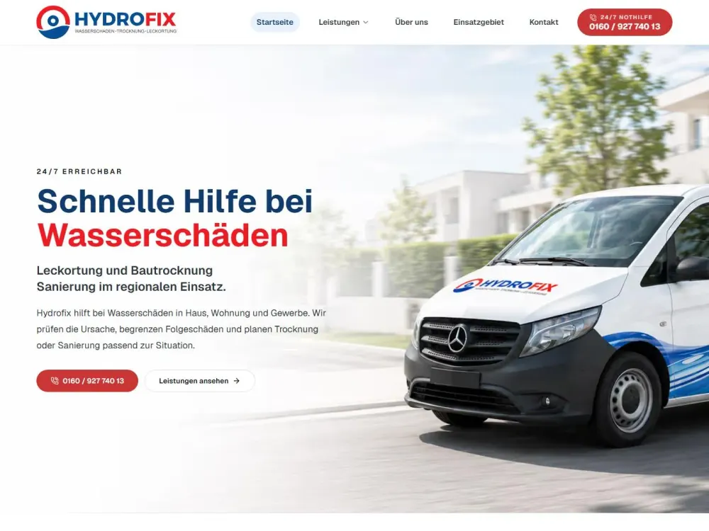 Hydrofix — Wasserschaden-Notdienst