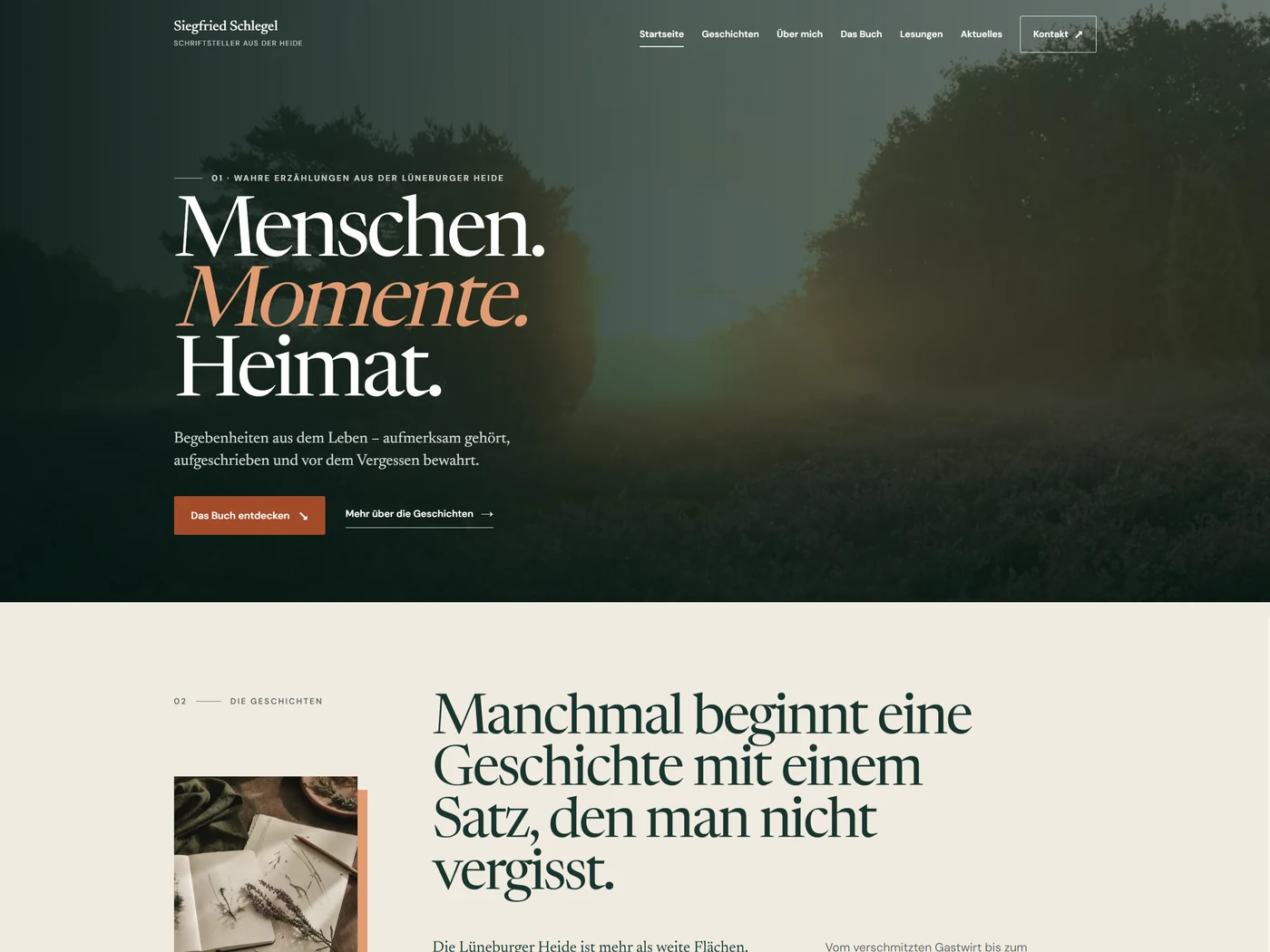 Startseite von Schlegel Kurzgeschichten